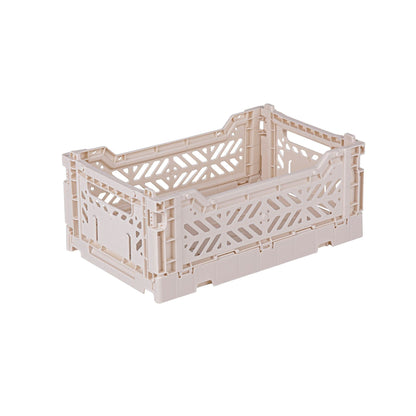 Aykasa Mini foldable crate in Coconut Milk