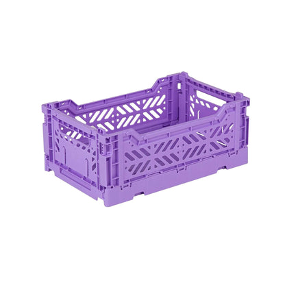 Aykasa Mini foldable crate in Taro Milk