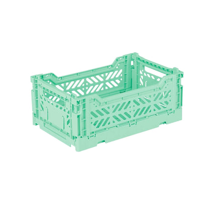 Aykasa Mini foldable crate in Warm Mint