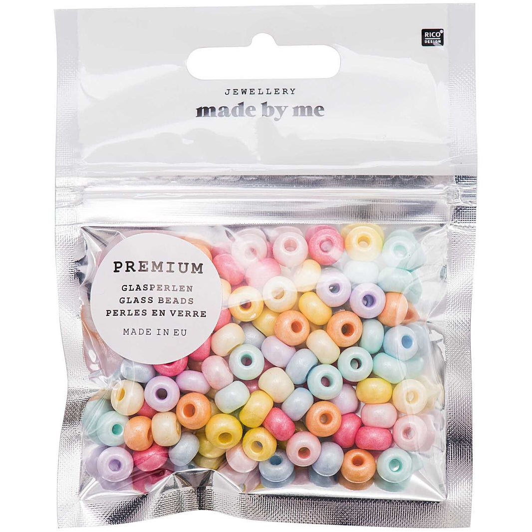 Glas beads - 8x5,5mm - Chalk Terra - Pastel - Rico Design