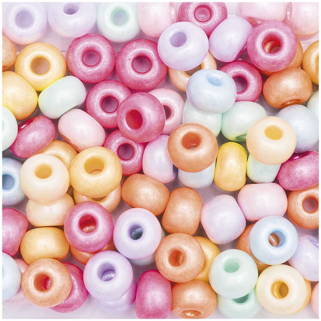 Glas beads - 8x5,5mm - Chalk Terra - Pastel - Rico Design