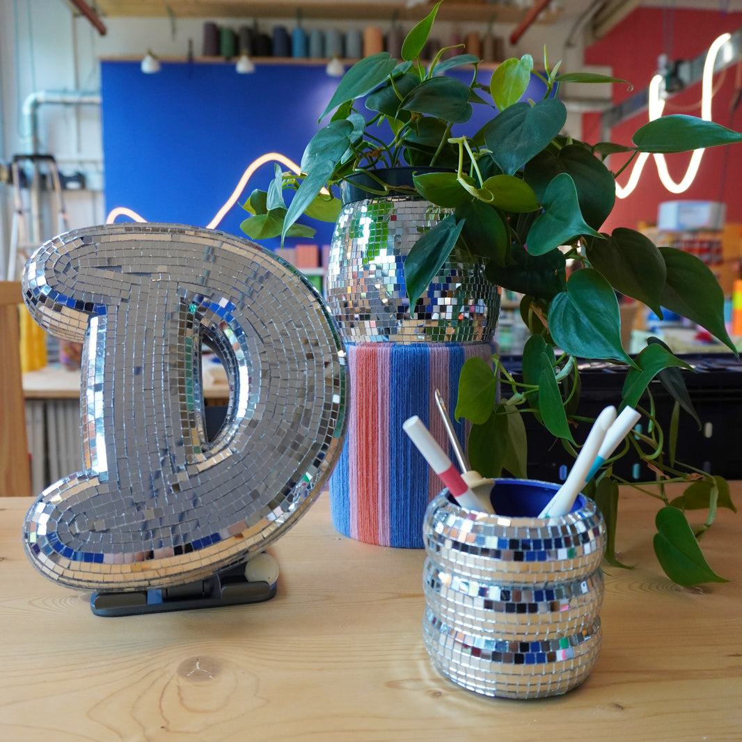 Glitzerbuchstaben, Blumentopf oder Stiftehalte - Craftingclub Event