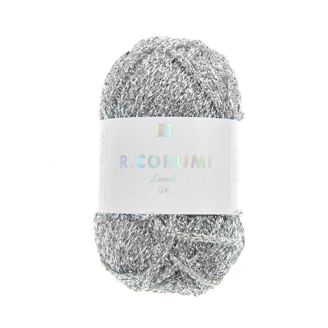 Ricorumi Lamé glitter yarn in gold, 10g by Rico Design