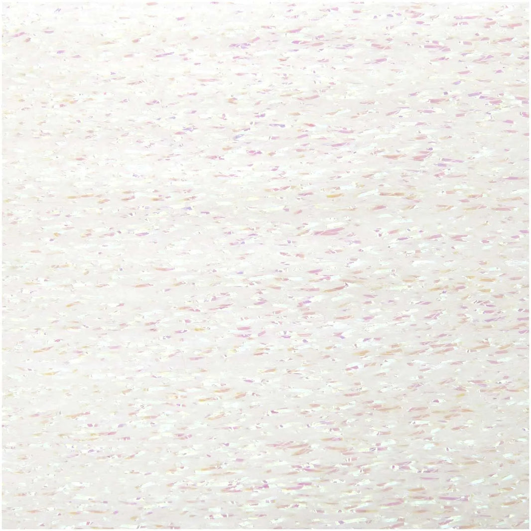 Ricorumi Lamé glitter yarn in iridescent white, 10g by Rico Design