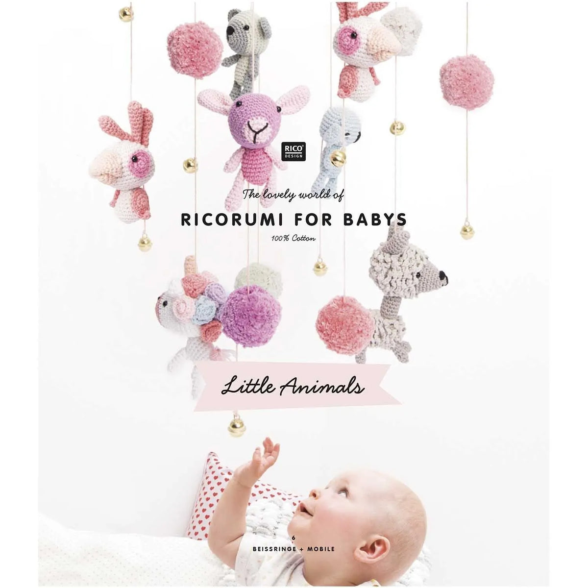 Ricorumi Häkelbuch 'Baby Animals' auf Deutsch von Rico Design