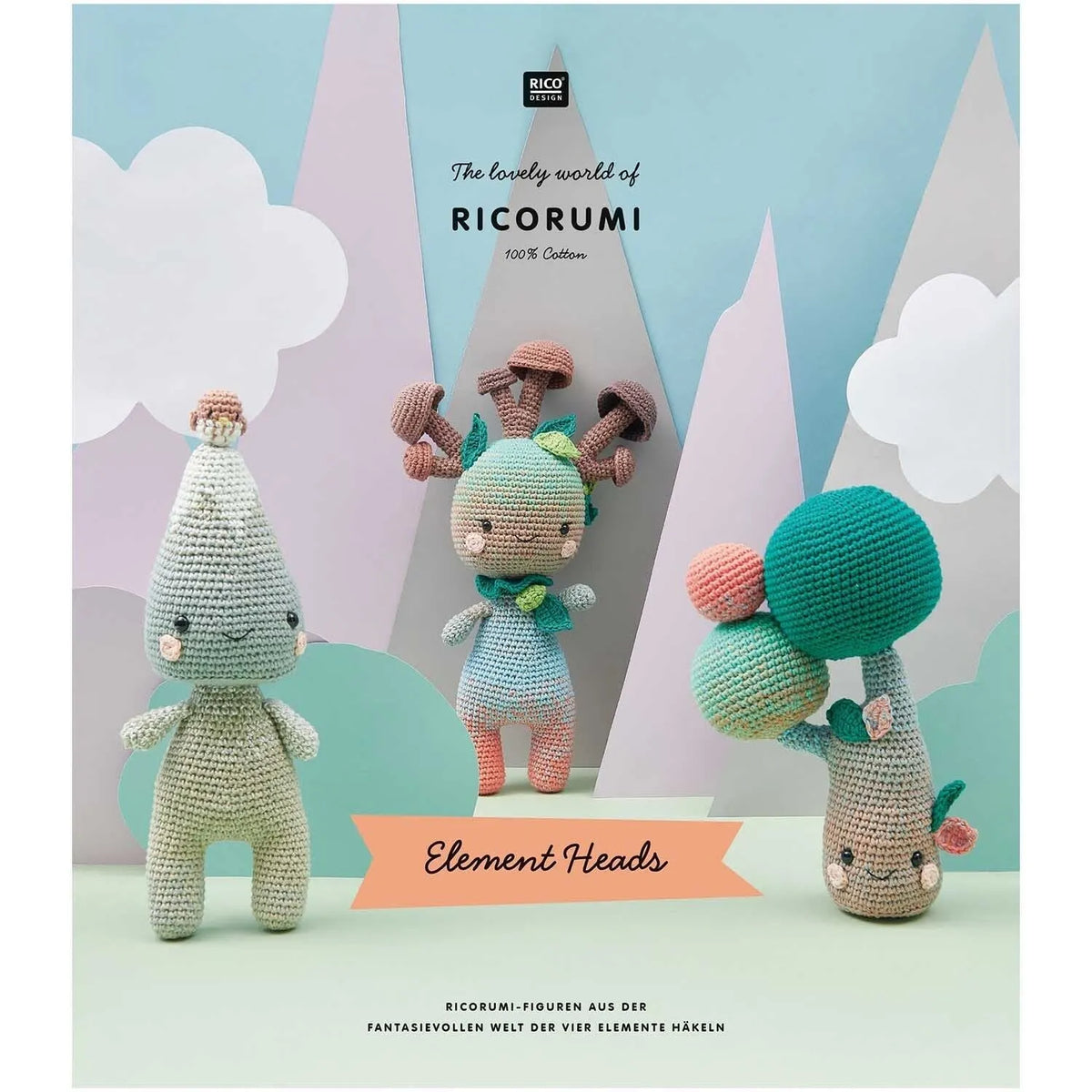 Ricorumi Häkelbuch 'Four Elements' auf Deutsch von Rico Design