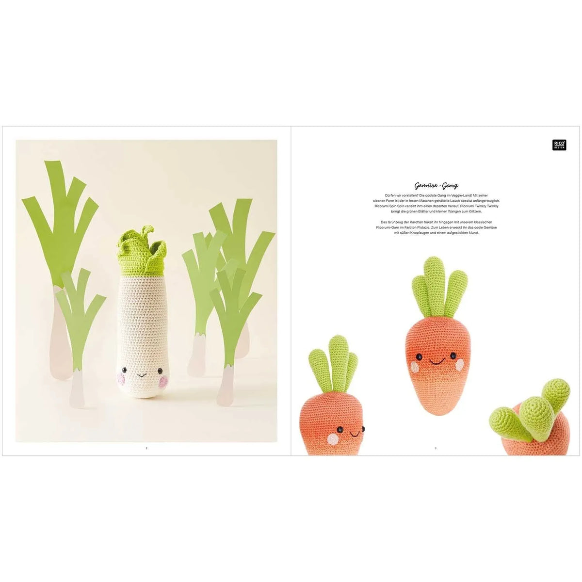 Ricorumi Häkelbuch 'Fresh Friends' auf Deutsch von Rico Design