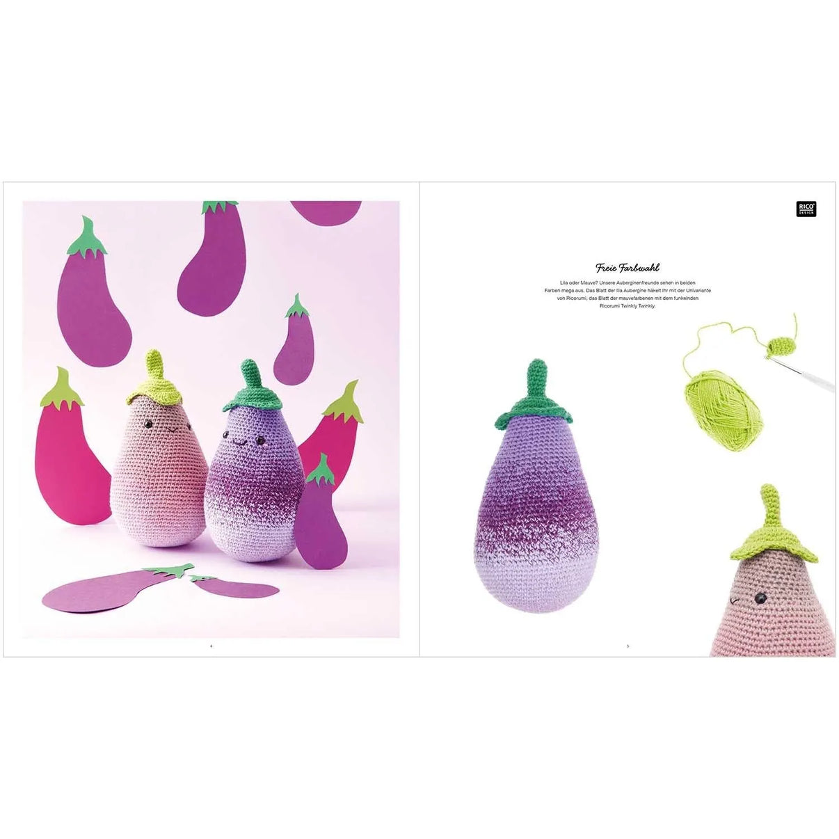Ricorumi Häkelbuch 'Fresh Friends' auf Deutsch von Rico Design