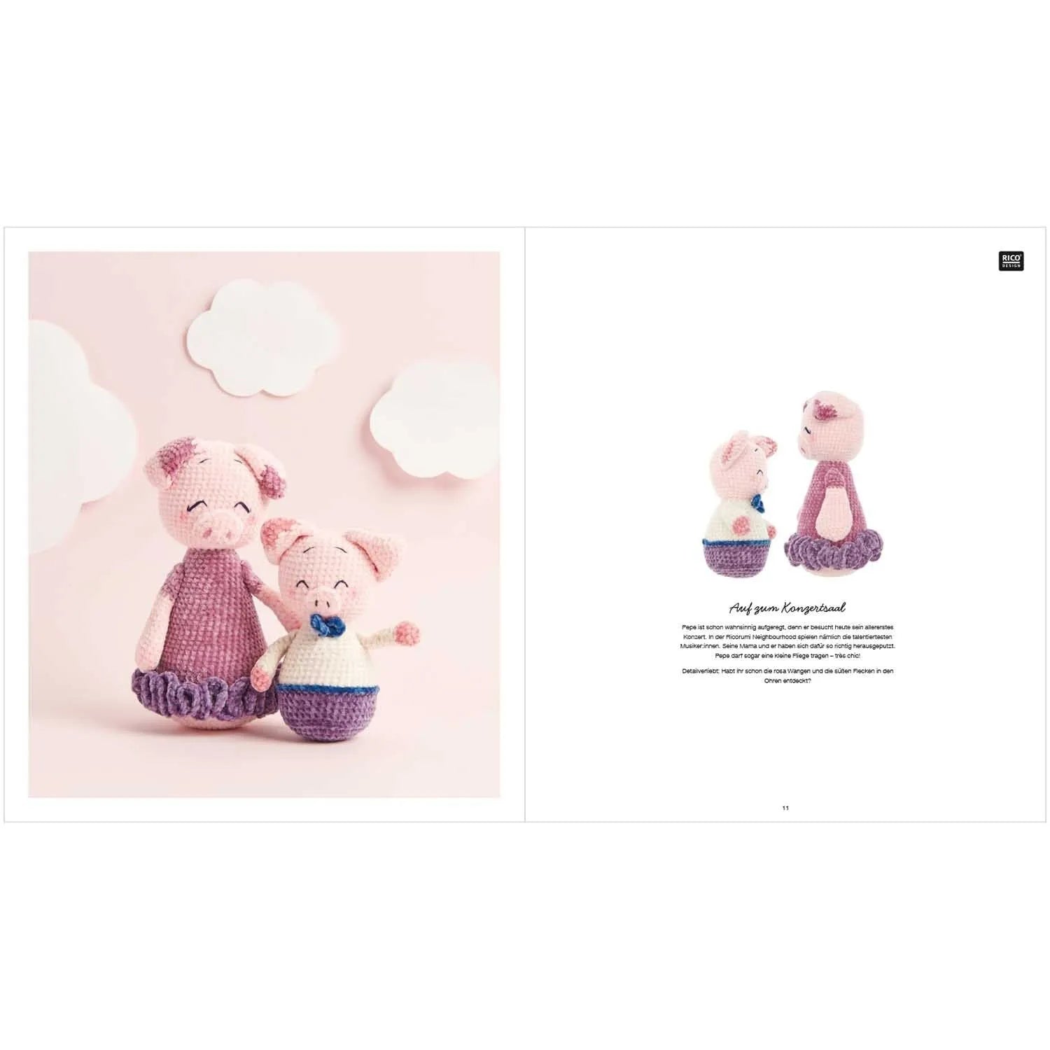 Ricorumi Häkelbuch 'Mini Me' auf Deutsch von Rico Design
