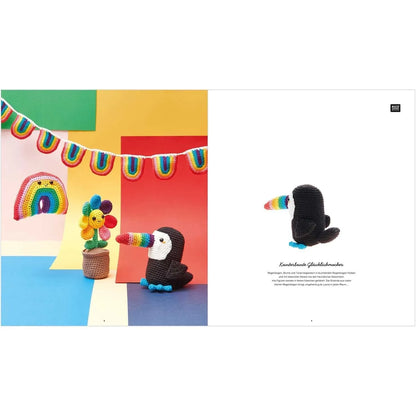 Ricorumi Häkelbuch 'Rainbow' auf Deutsch von Rico Design