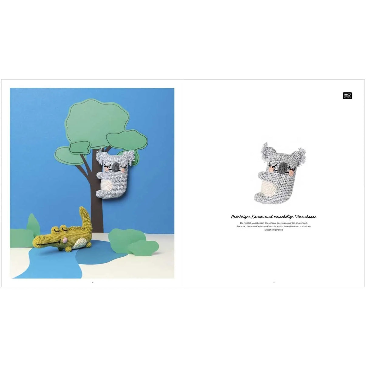 Ricorumi Häkelbuch 'Wild Wild Animals' auf Deutsch von Rico Design