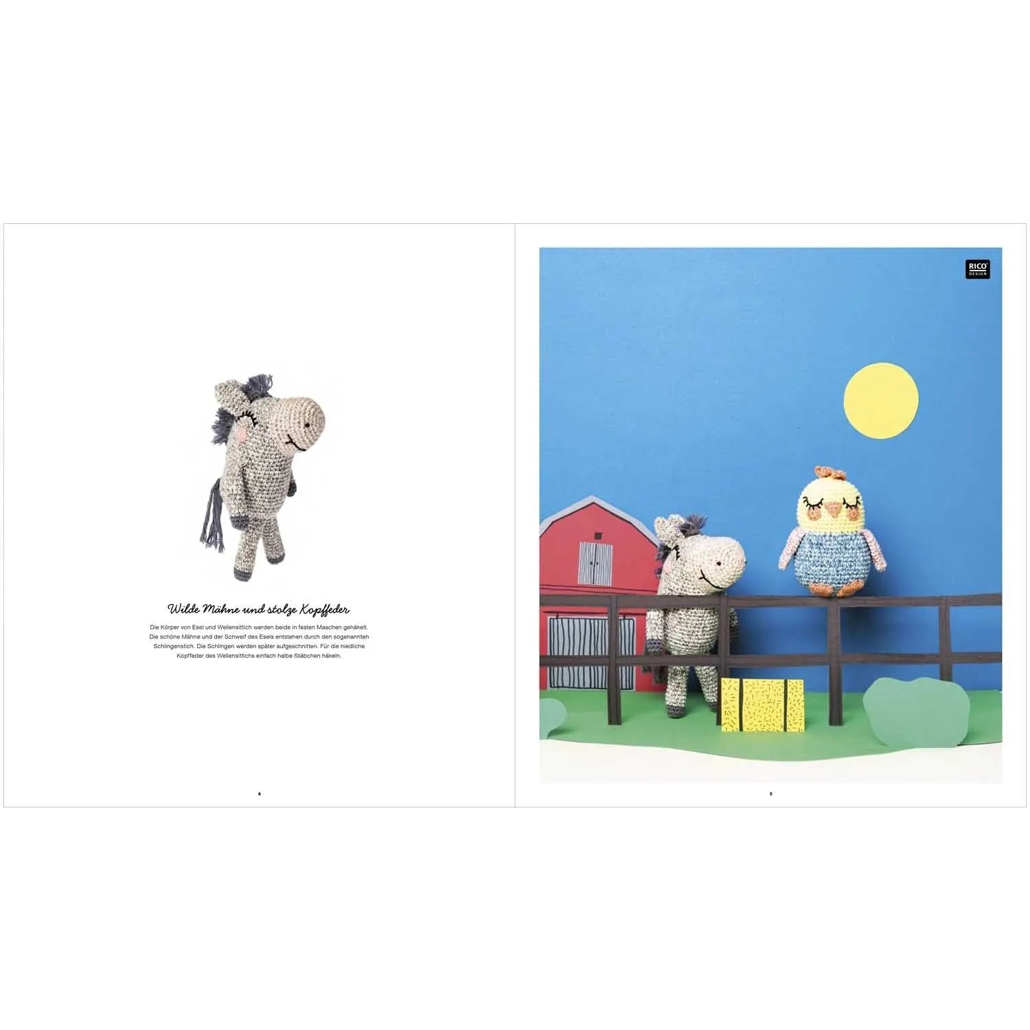 Ricorumi Häkelbuch 'Wild Wild Animals' auf Deutsch von Rico Design