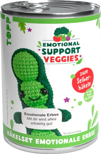 Topp Häkelset, Emotional Support Veggies Erbse