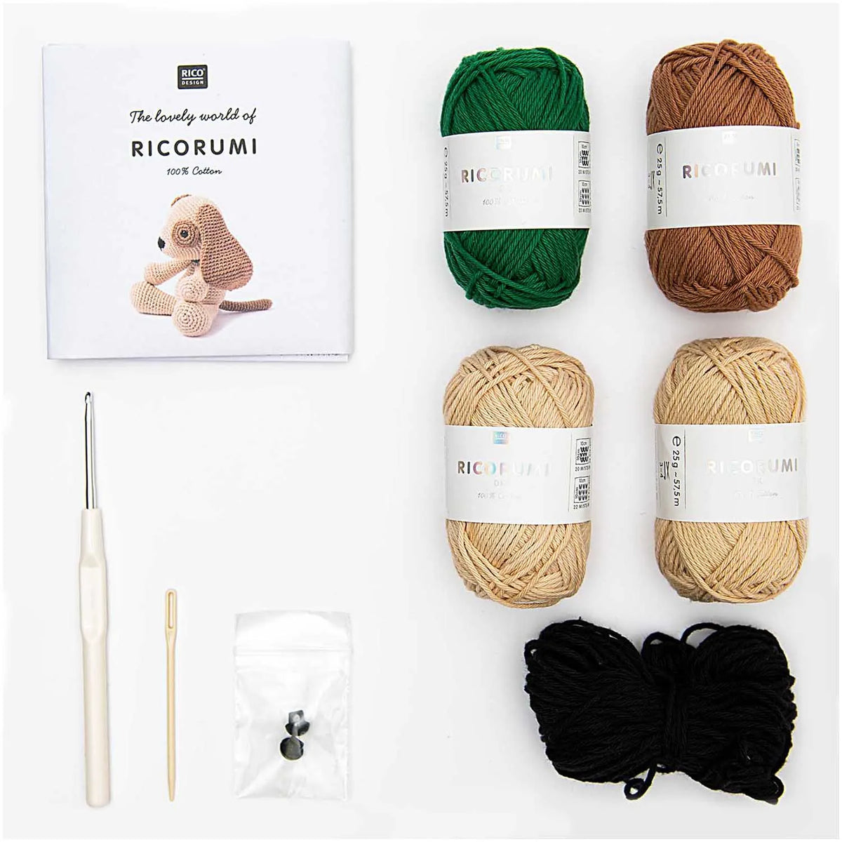 Ricorumi Häkelset für ein Hund-Amigurumi von Rico Design