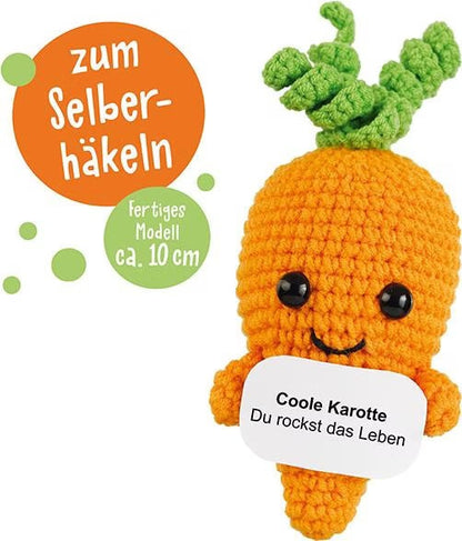 Gehäkelte Karotte aus dem Support-Veggies-Set