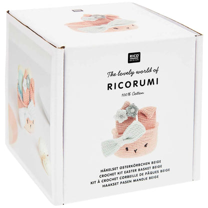 Ricorumi Häkelset für ein Oster-Körbchen beige- Creative Ricorumi von Rico Design