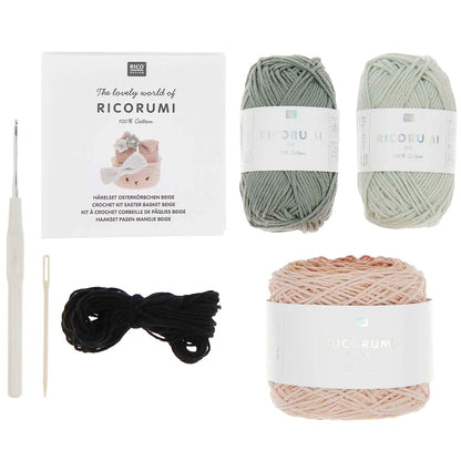 Ricorumi Häkelset für ein Oster-Körbchen beige- Creative Ricorumi von Rico Design