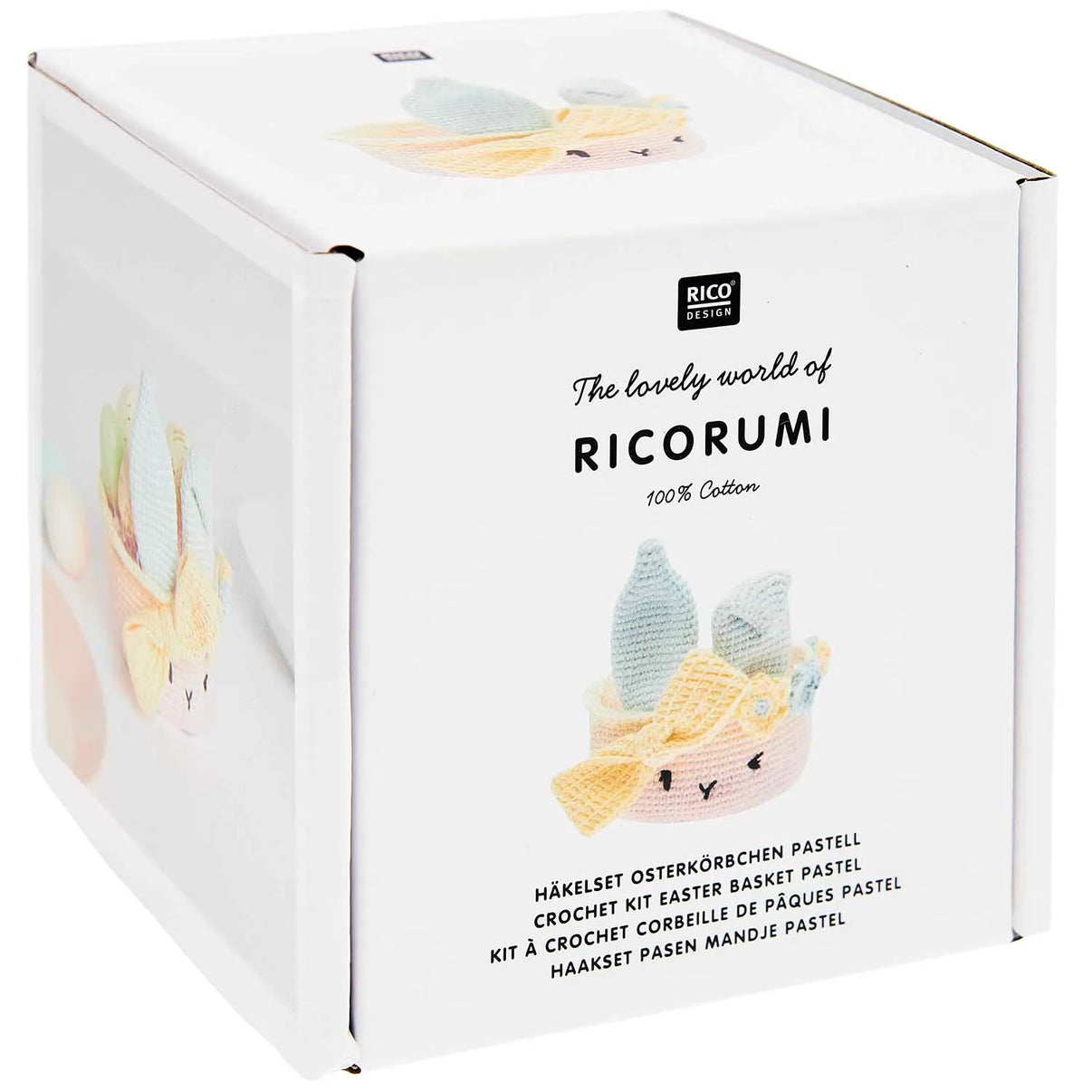 Ricorumi Häkelset für ein Oster-Körbchen pastell von Rico Design