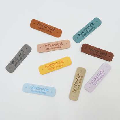 Handmade Label - Lederimitat - 5,5x1,5cm