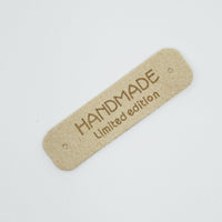 Handmade Label - Lederimitat - 5,5x1,5cm