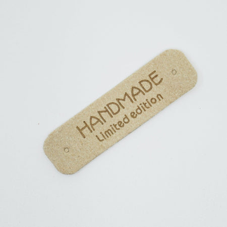 Handmade Label - Lederimitat - 5,5x1,5cm