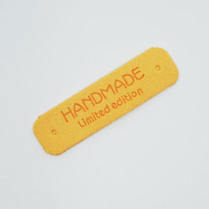 Handmade Label - Lederimitat - 5,5x1,5cm