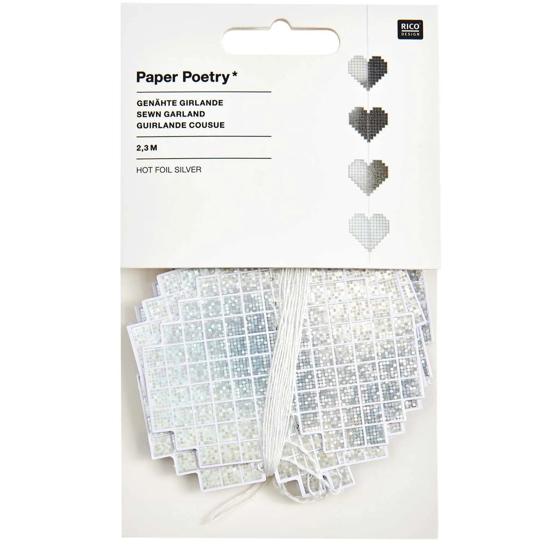 Heart-shaped party garland by Rico Design