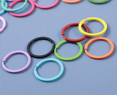 Craftinglove keyring in coloured and plain finish