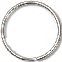 Silberne Schlüsselringe, 2 Stück 30mm von Rico Design