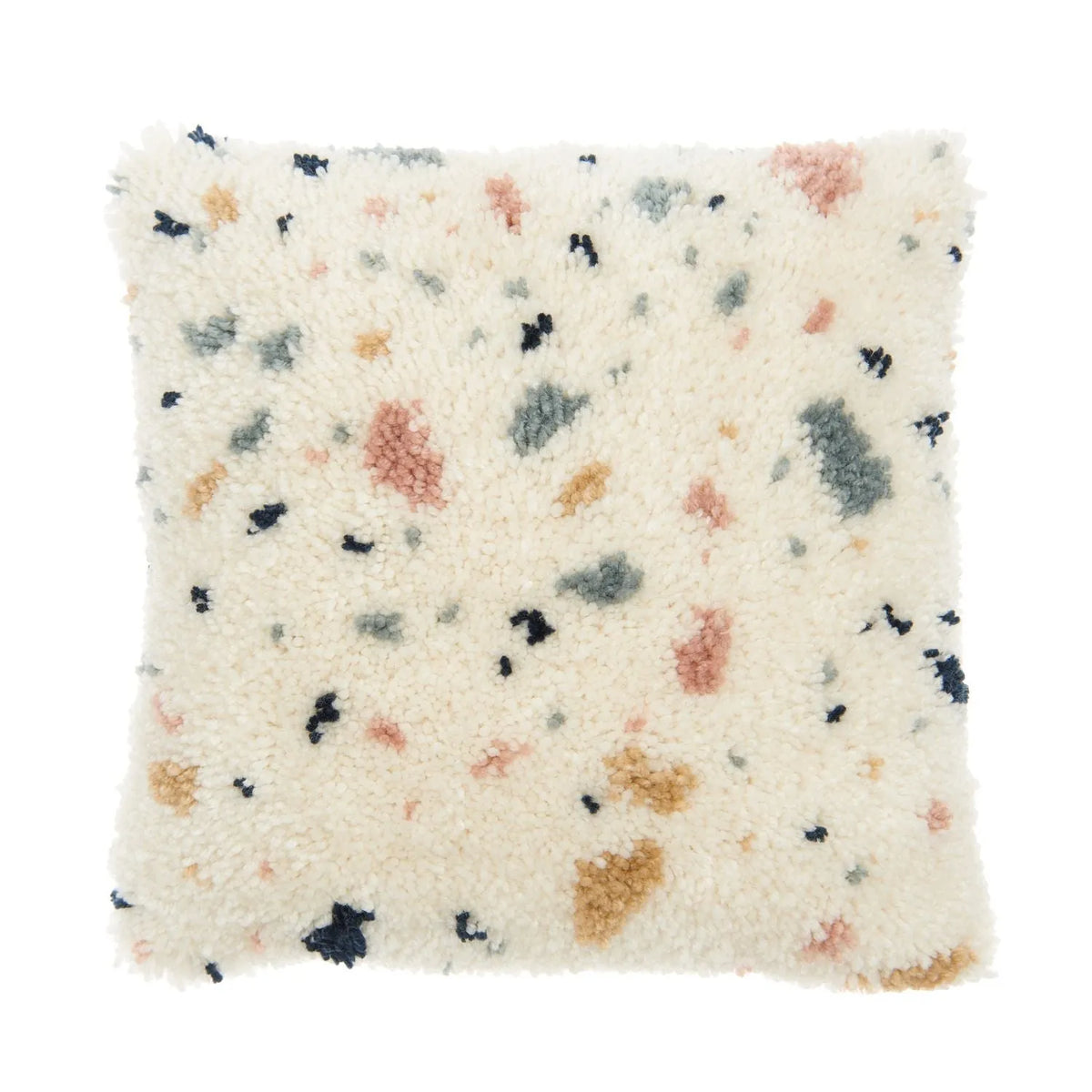 Knüpfteppich-Set, Motiv Terrazzo-Kissen, von Rico Design