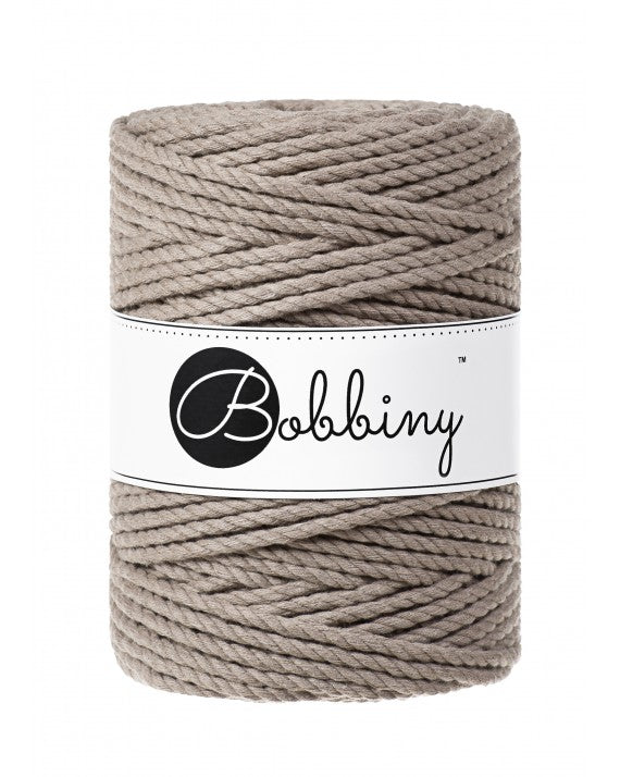Macrame 3ply Rope - 5mm - 100m - cotton - Bobbiny