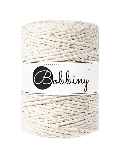 Macrame 3ply Rope - 5mm - 100m - cotton - Bobbiny