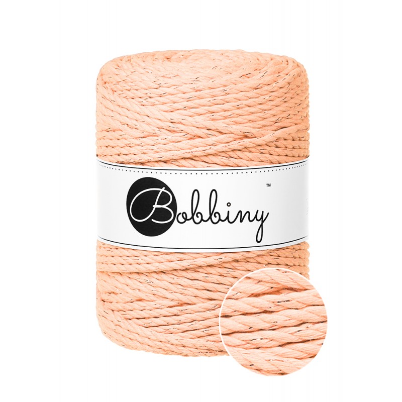 Macrame 3ply Rope - 5mm - 100m - cotton - Bobbiny