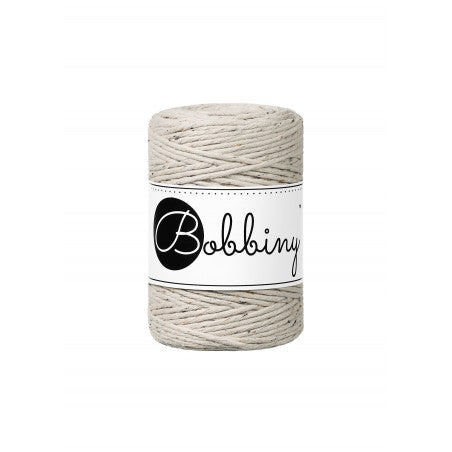 Bobbiny macramé cotton cord, 1.5mm and 100m, in leopard print