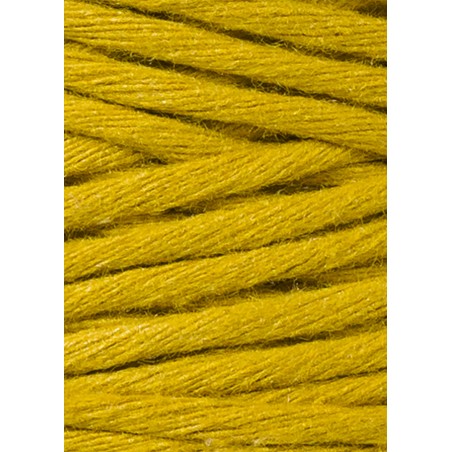 Bobbiny macramé cotton cord, 1.5mm and 100m, in spicy yellow