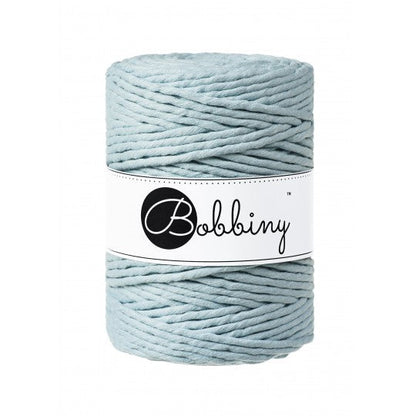 Bobbiny macramé cotton cord, 5mm and 100m, in misty grey