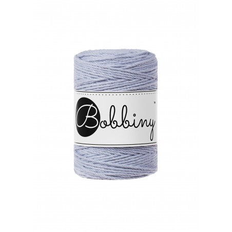 Bobbiny macramé rope, 1.5mm and 100m, in iris purple