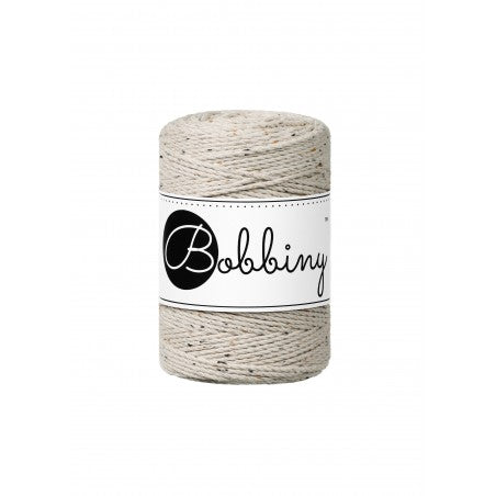 Bobbiny macramé rope, 1.5mm and 100m, in leopard print