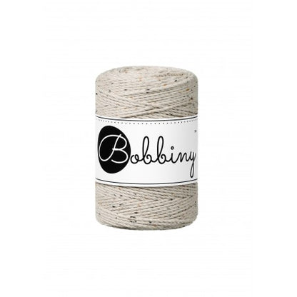 Bobbiny macramé rope, 1.5mm and 100m, in leopard print