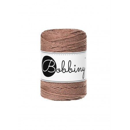 Bobbiny macramé rope, 1.5mm and 100m, in mocha mousse
