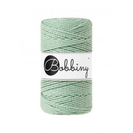 Bobbiny 3-fach Makramee-Schnur, 3mm und 100m, in Aloe