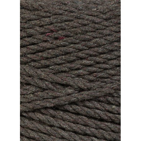Bobbiny 3-fach Makramee-Schnur, 3mm und 100m, in Espresso
