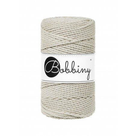 Bobbiny 3-fach Makramee-Schnur, 3mm und 100m, in Pale Olive