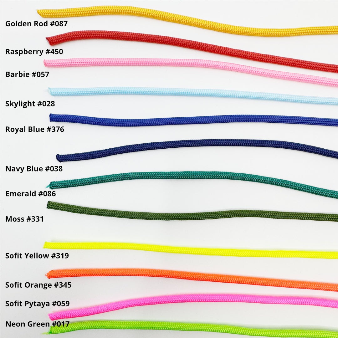 Paracord-Farboptionen für die Pflanzenampel, 3mm