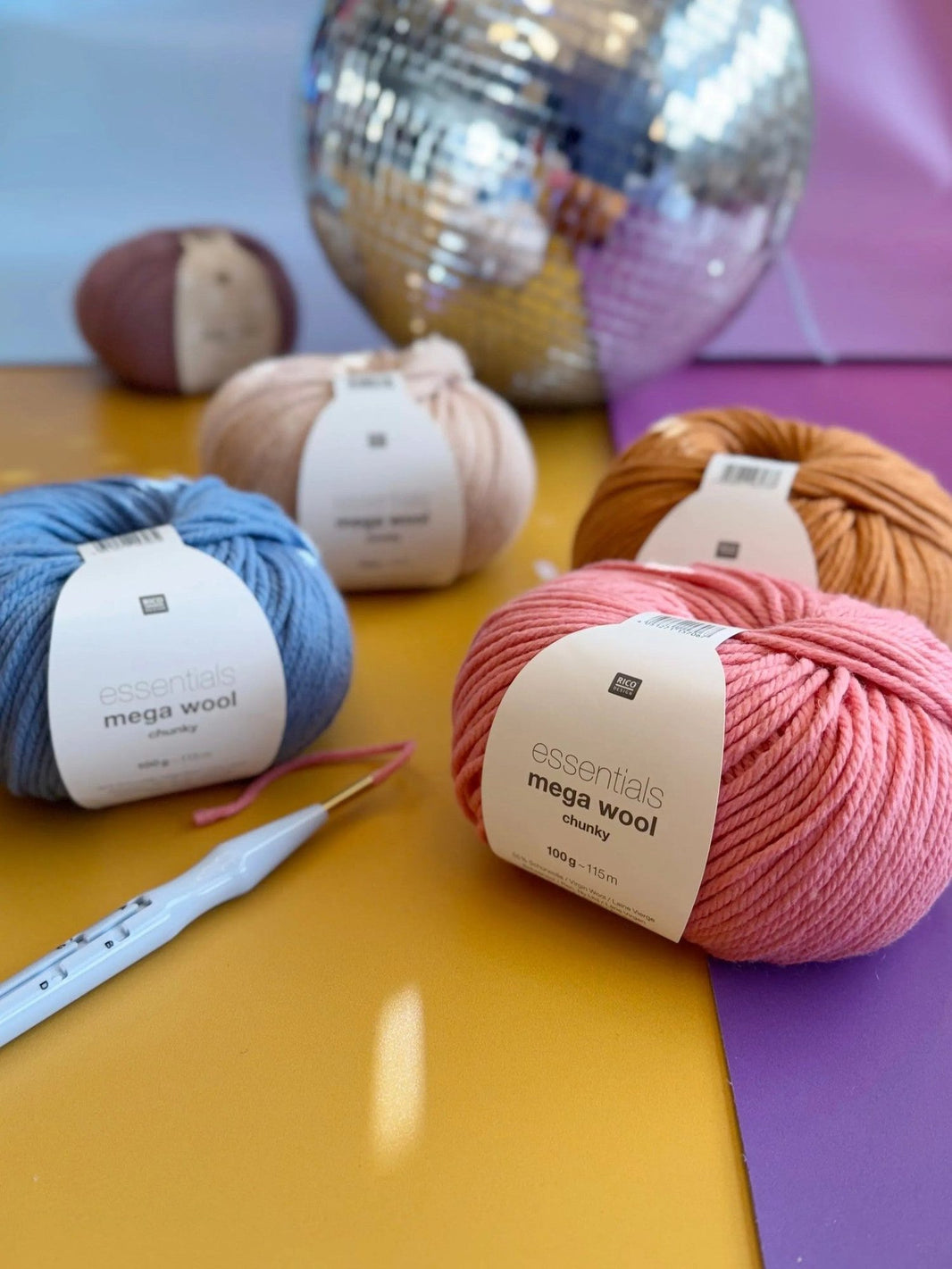 Rico Essentials Mega Chunky wool, 100g skein