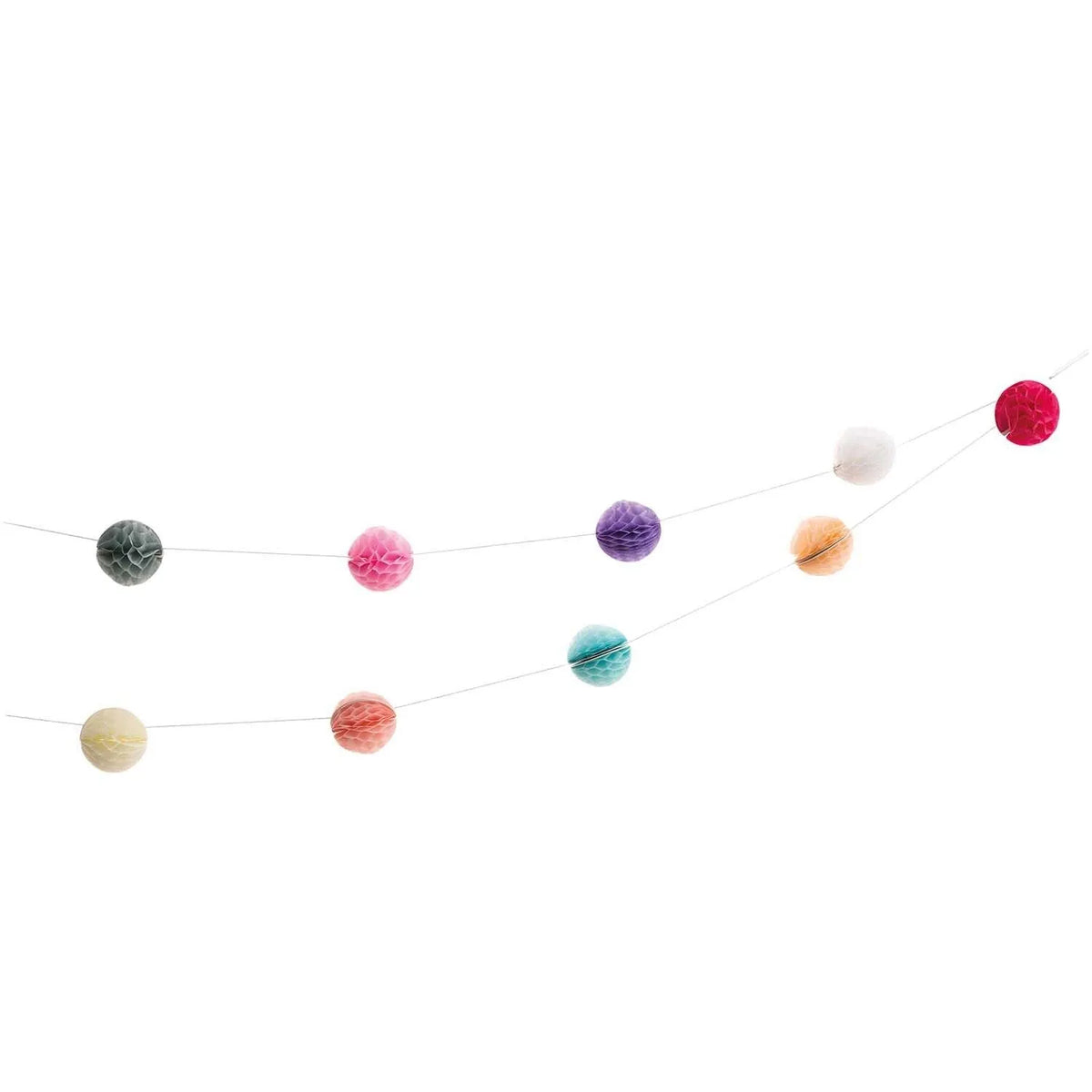 Mini-Wabenball-Girlande in Pastell, 2m von Rico Design