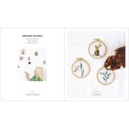 Näh- und Stickbuch 'Bunny Hop' auf Deutsch von Rico Design