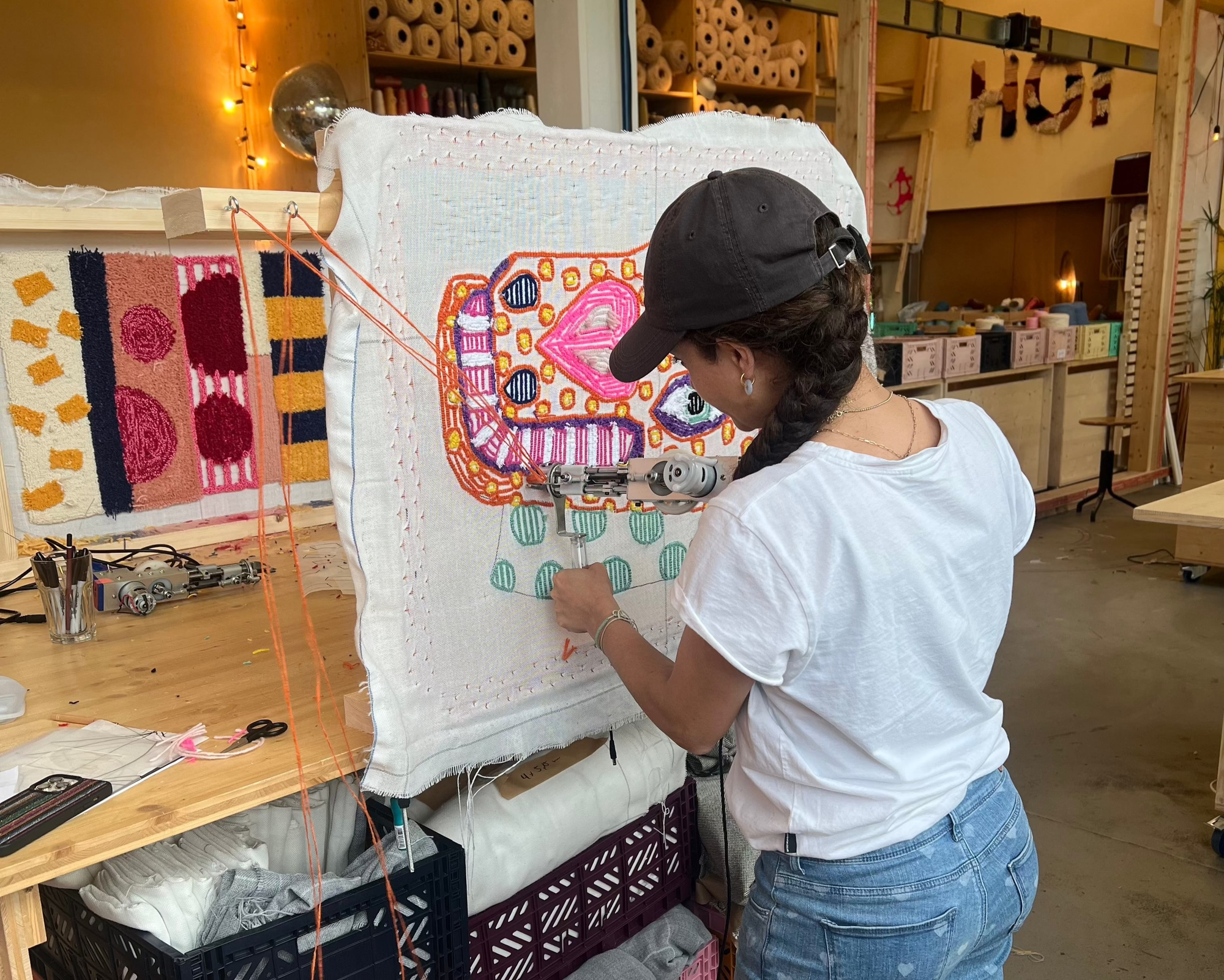 Online tufting workshop for beginners in German