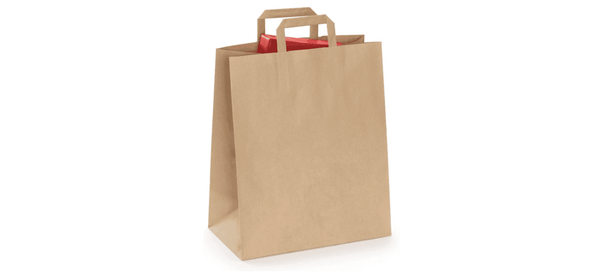 Schlichte Kraftpapiertüte für die Verpackung
