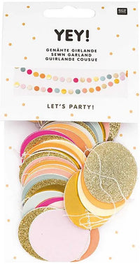 Bunte Partygirlande von Rico Design